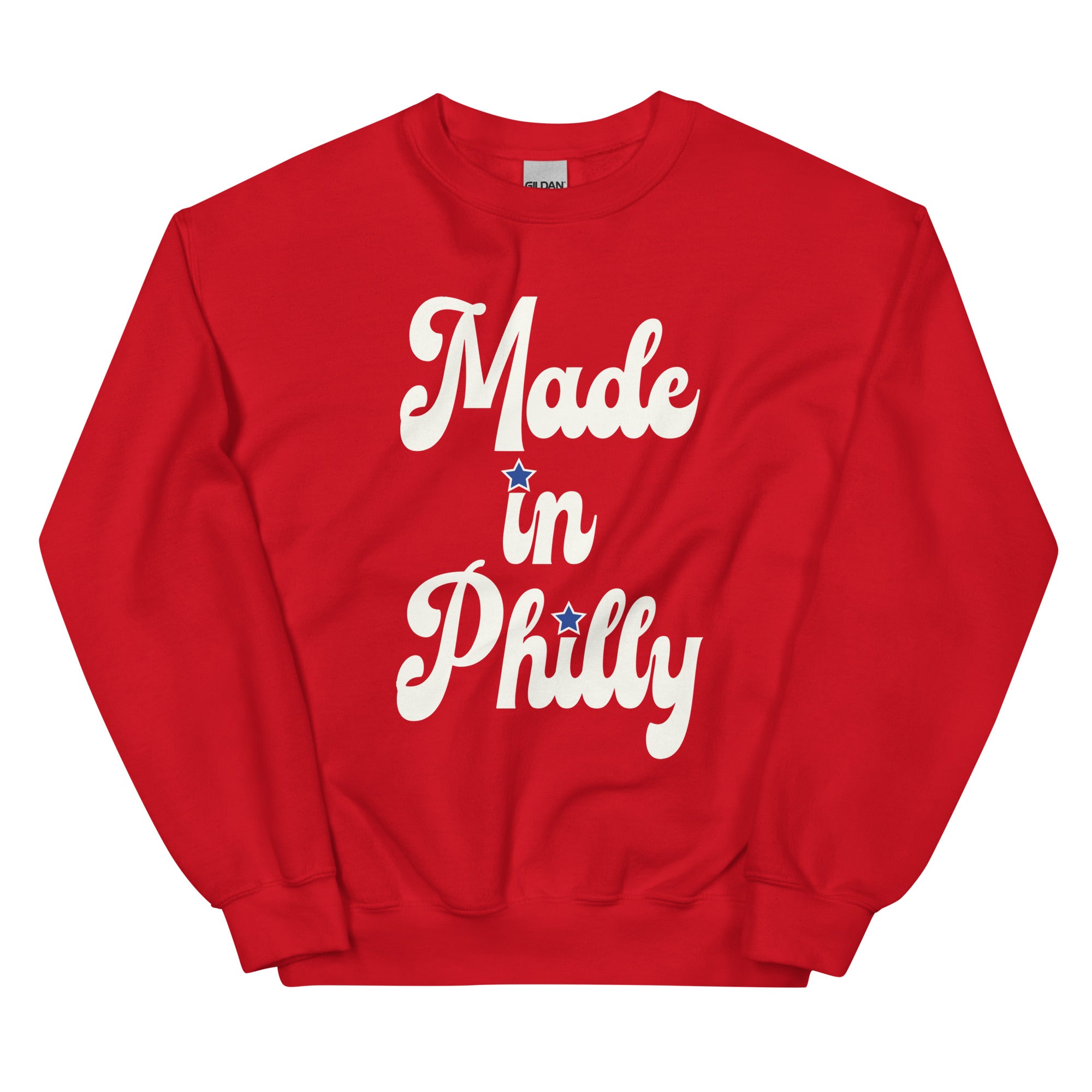 Made in Philly Philadelphia red sweatshirt Phillygoat