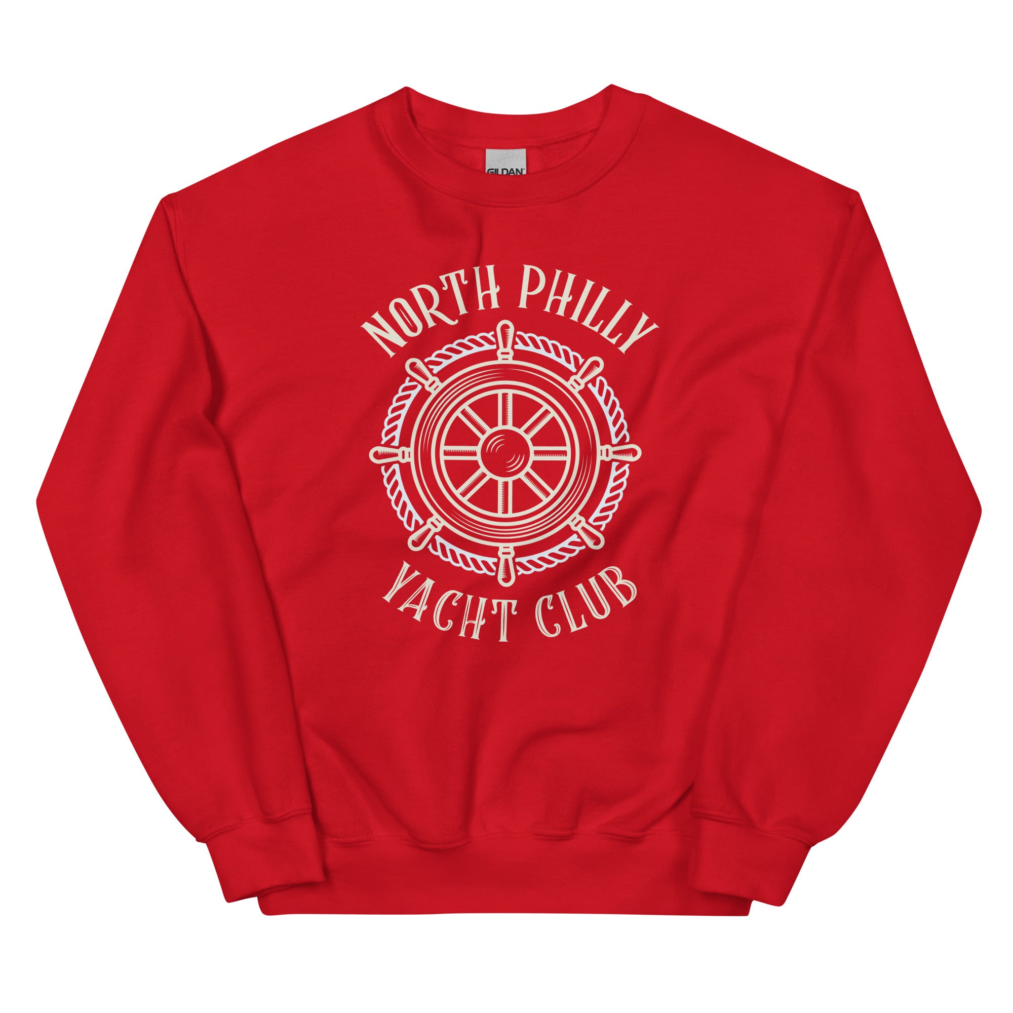 North Philly Philadelphia yacht club red sweatshirt Phillygoat