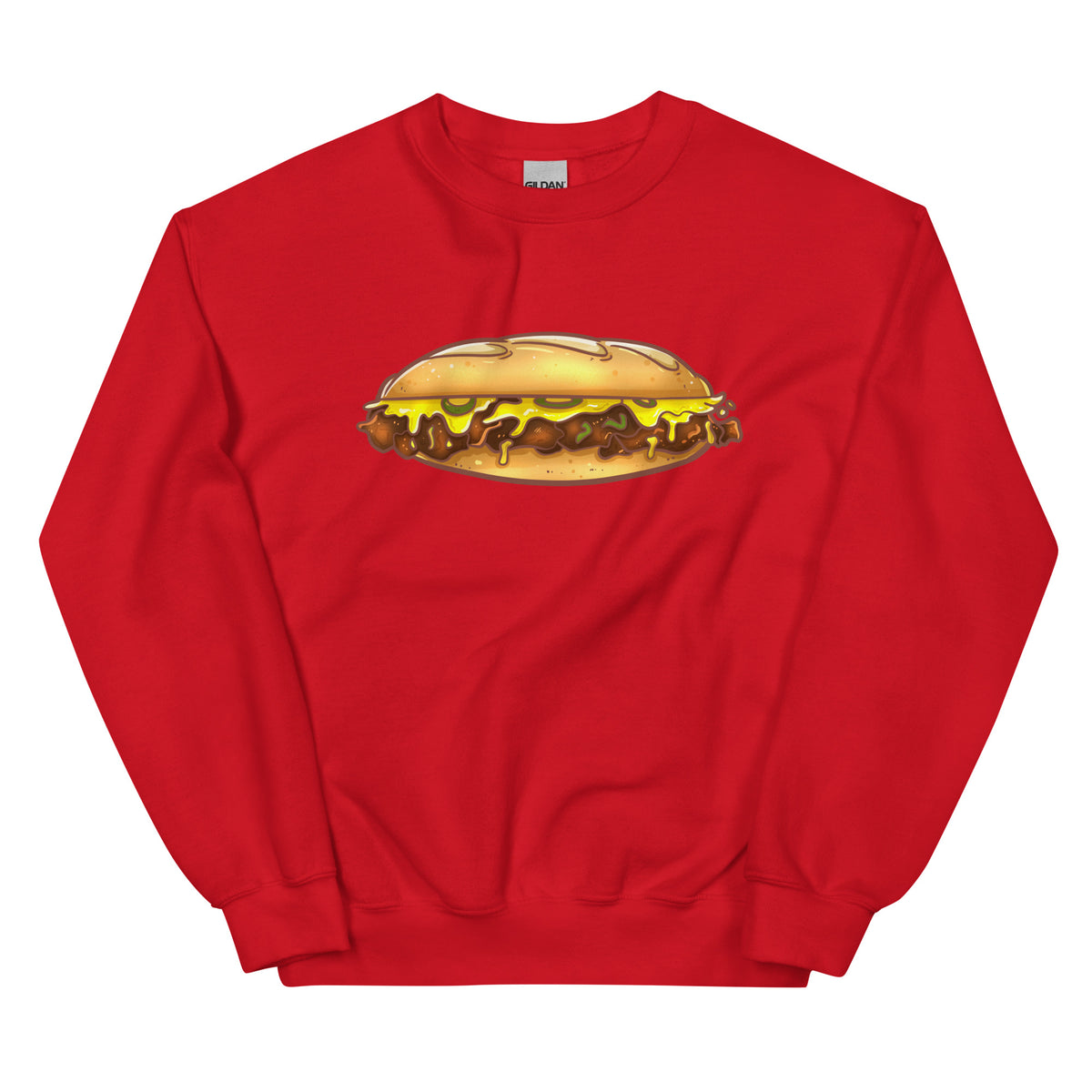 Philadelphia Philly cheesesteak red sweatshirt Phillygoat