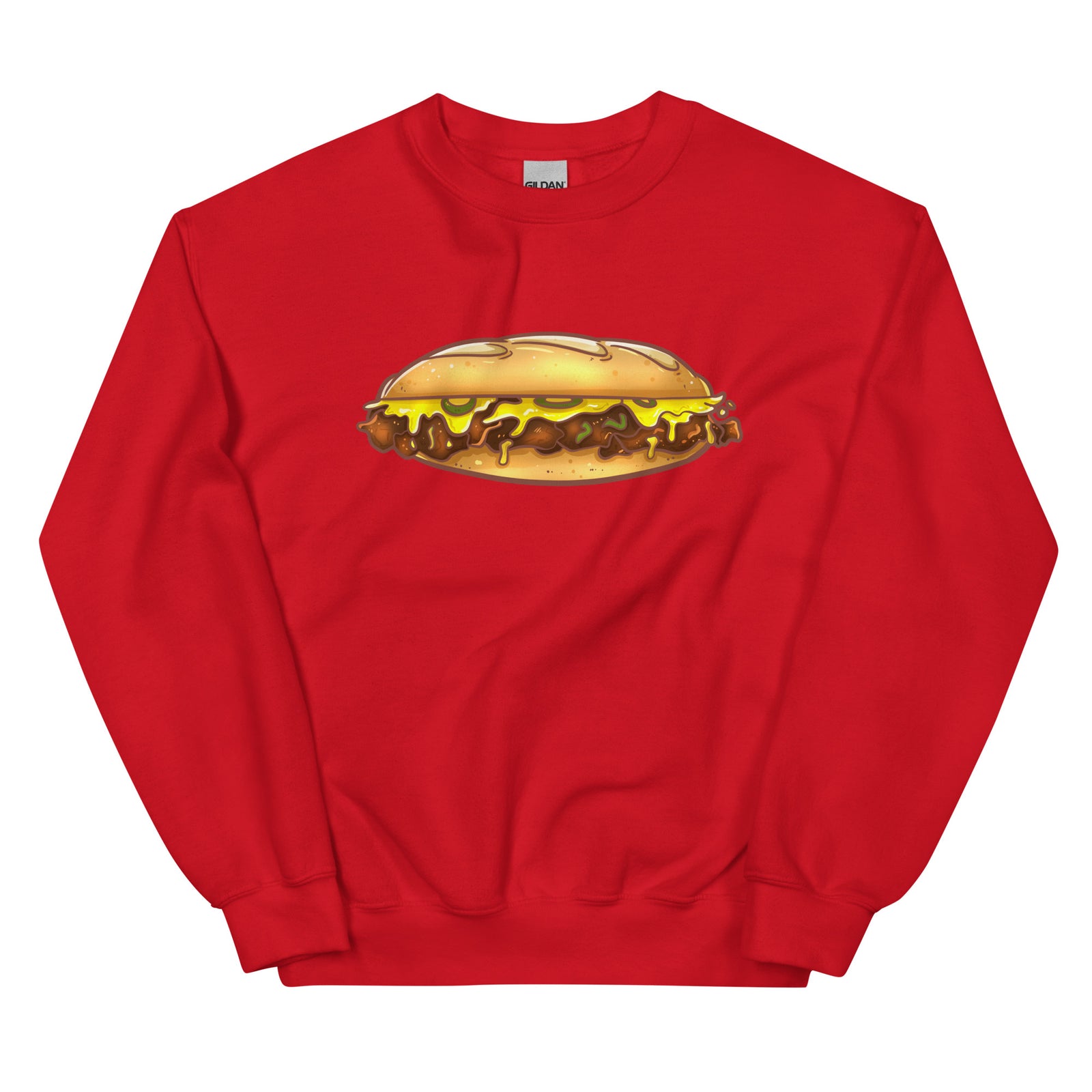 Philadelphia Philly cheesesteak red sweatshirt Phillygoat