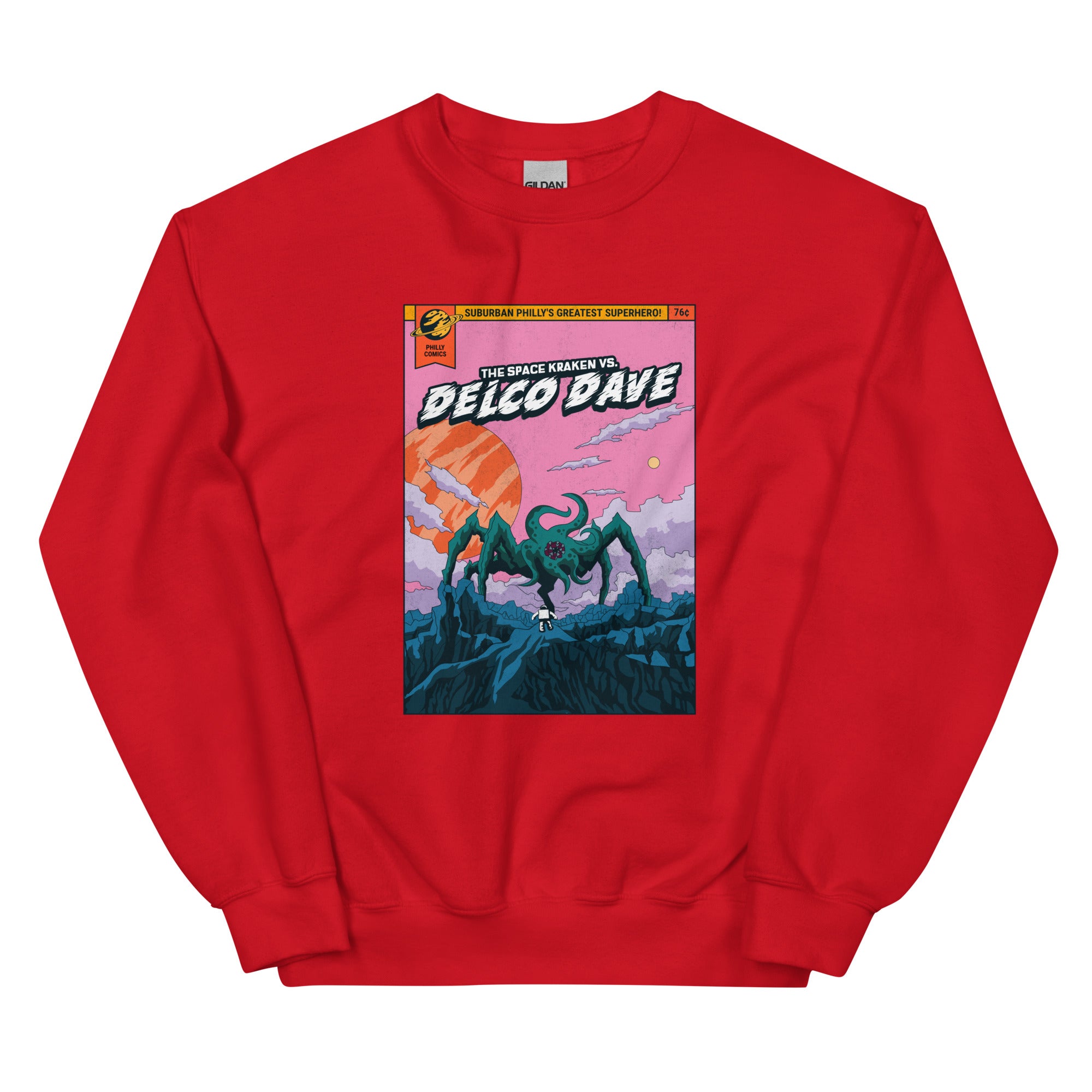 "Philly Comics Delco Dave vs. The Space Kraken" Sweatshirt
