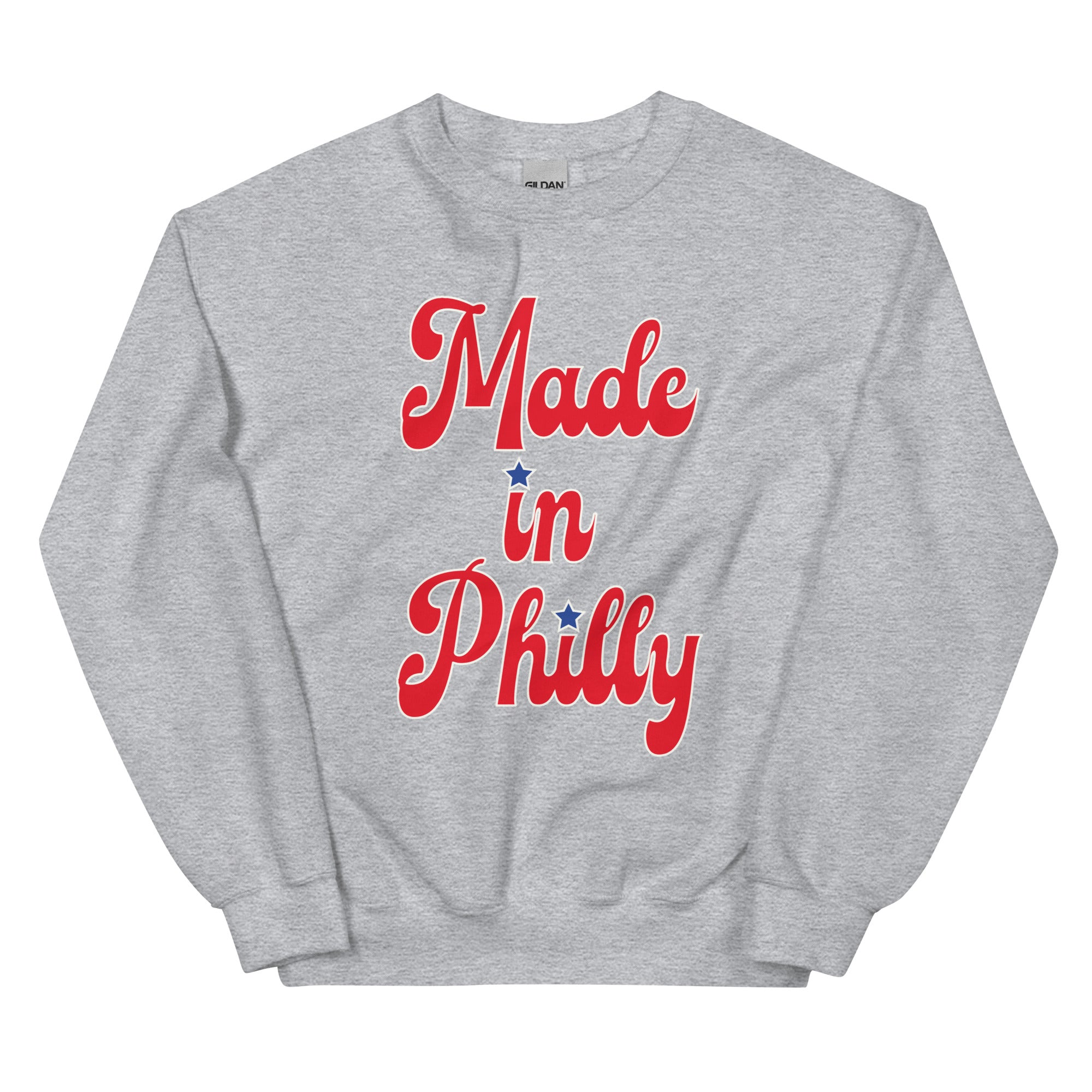 Made in Philly Philadelphia sport grey sweatshirt Phillygoat