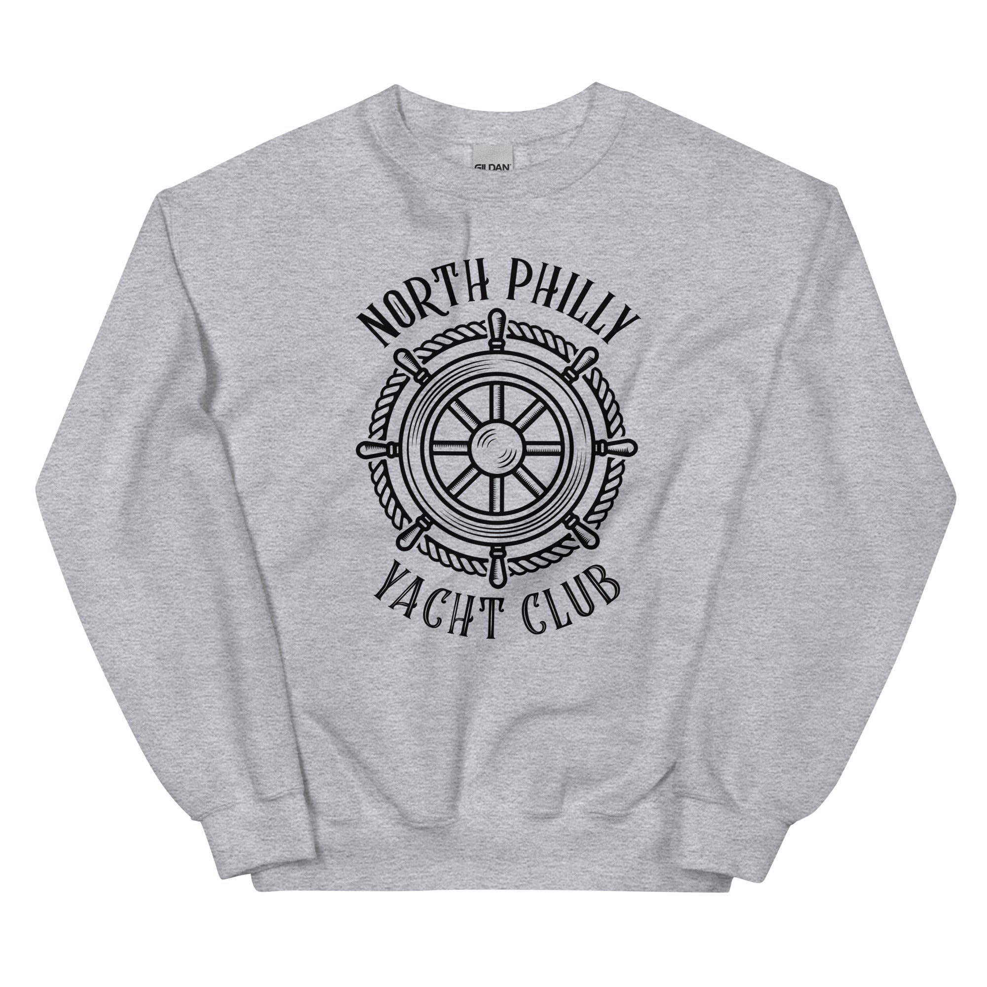 North Philly Philadelphia yacht club sport grey sweatshirt Phillygoat