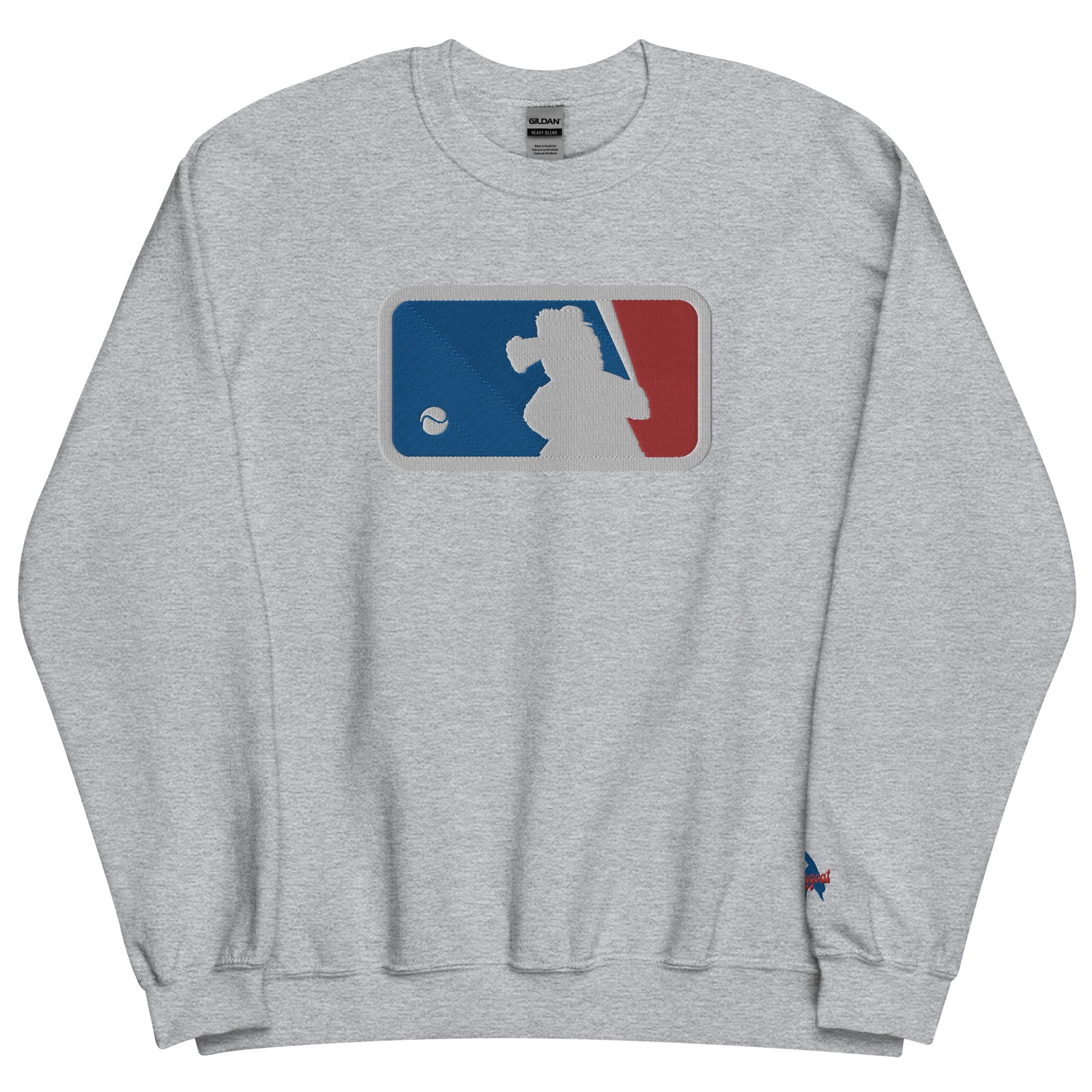 "Major Baseball Phan" Embroidered Sweatshirt