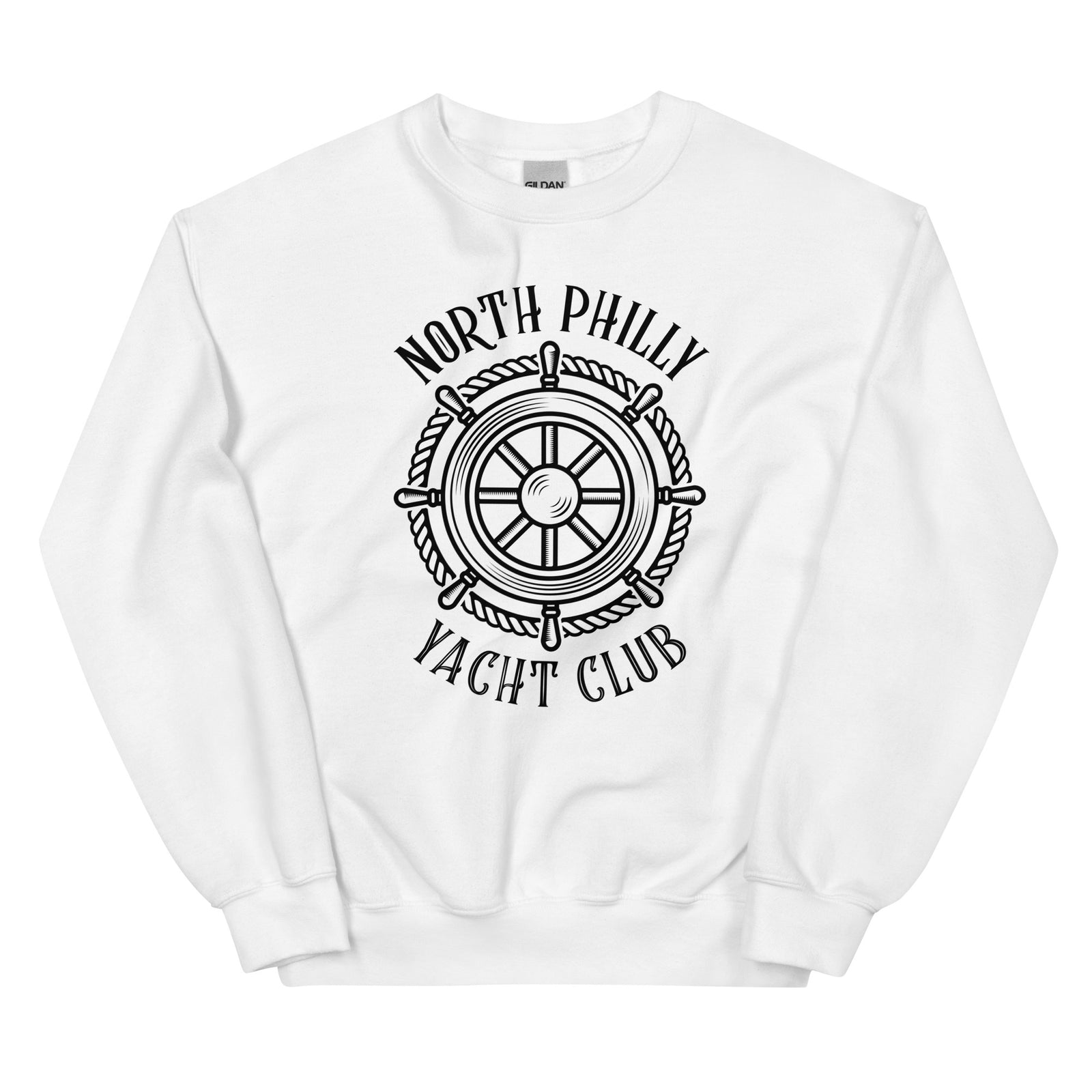 North Philly Philadelphia yacht club white sweatshirt Phillygoat