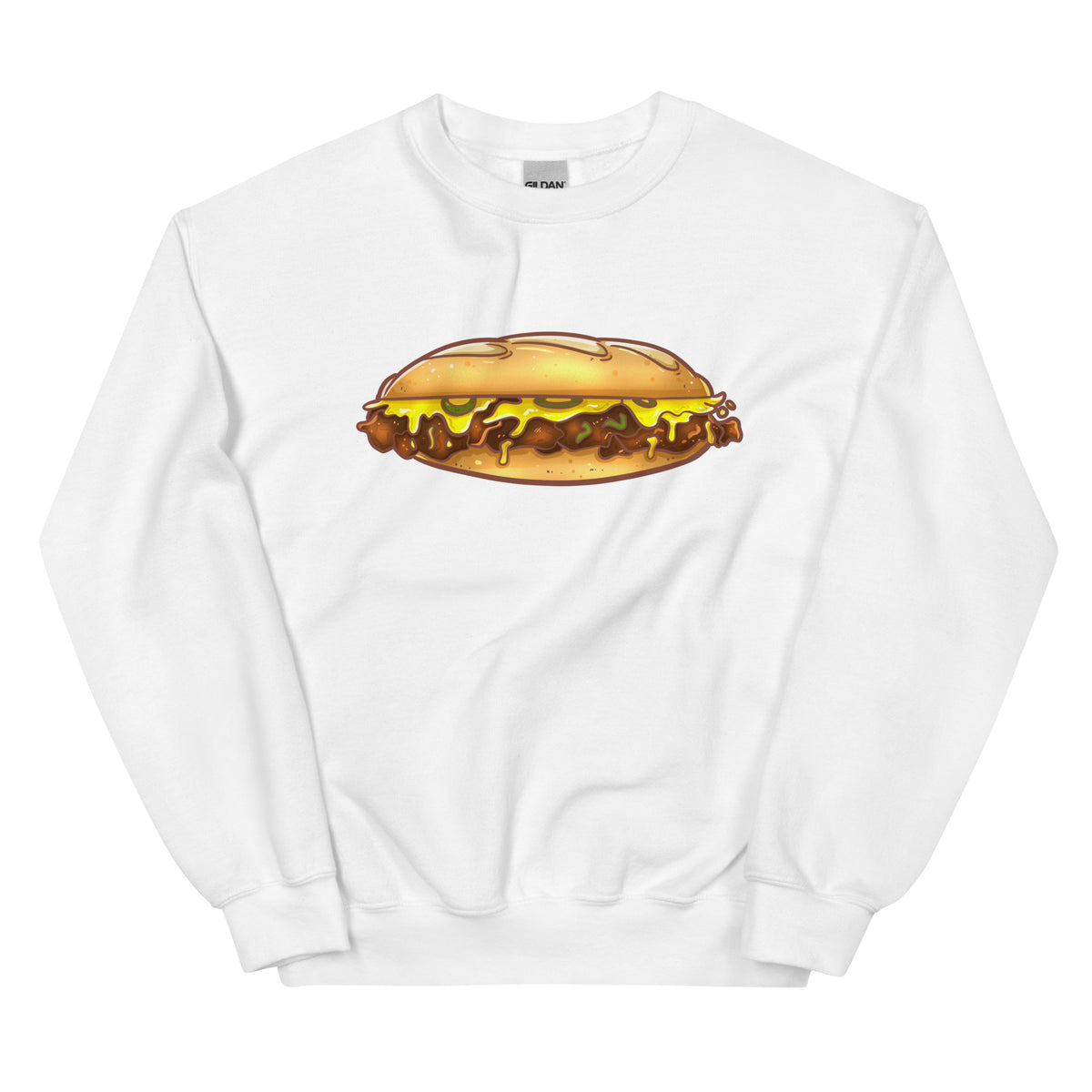 Philadelphia Philly cheesesteak white sweatshirt Phillygoat