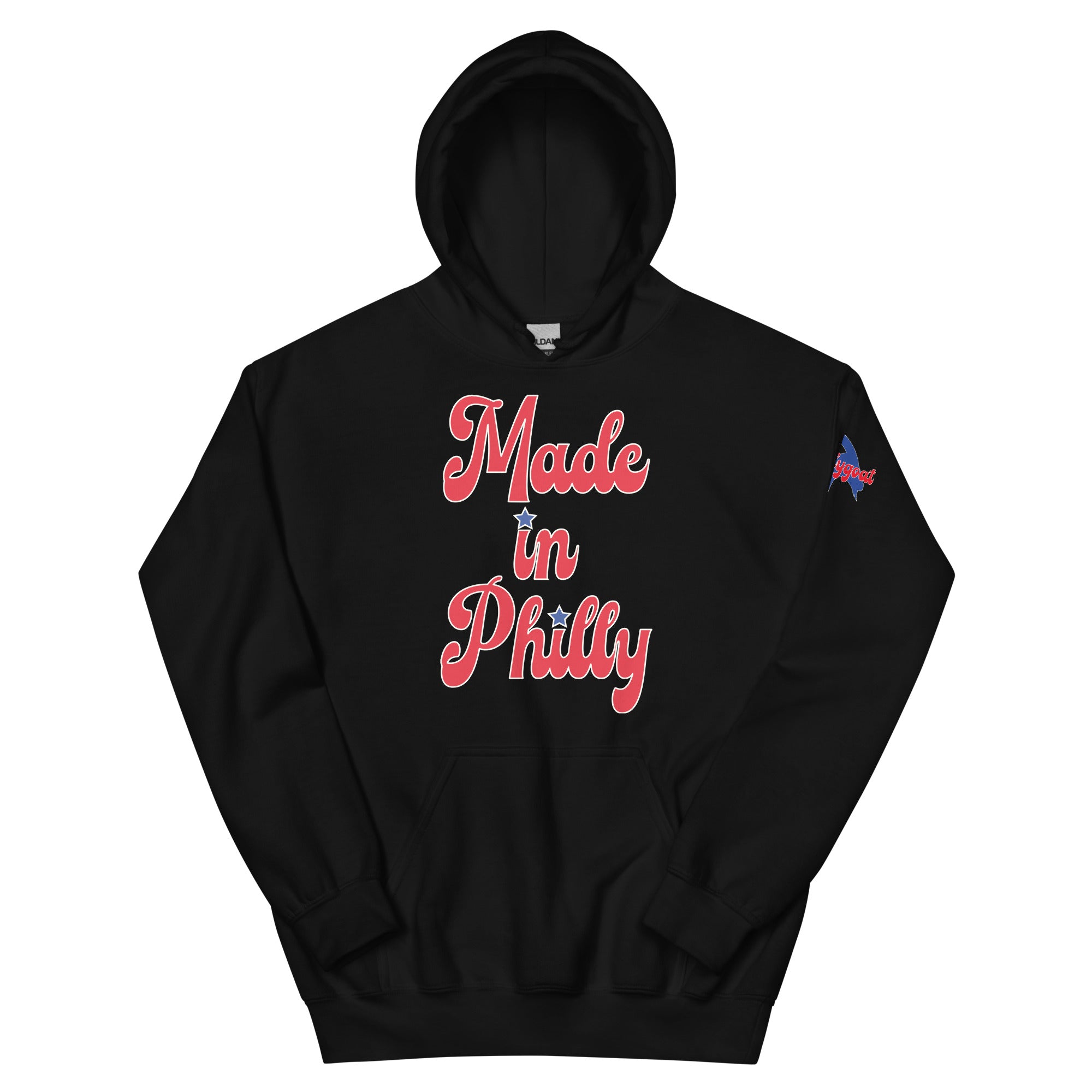 Made in Philly Philadelphia black hoodie Phillygoat