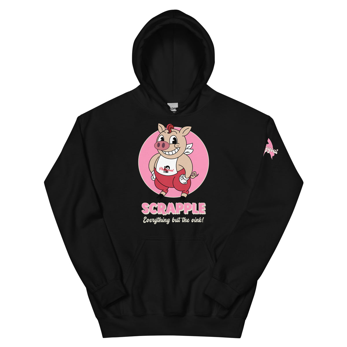 Philadelphia scrapple Philly pig black hoodie Phillygoat