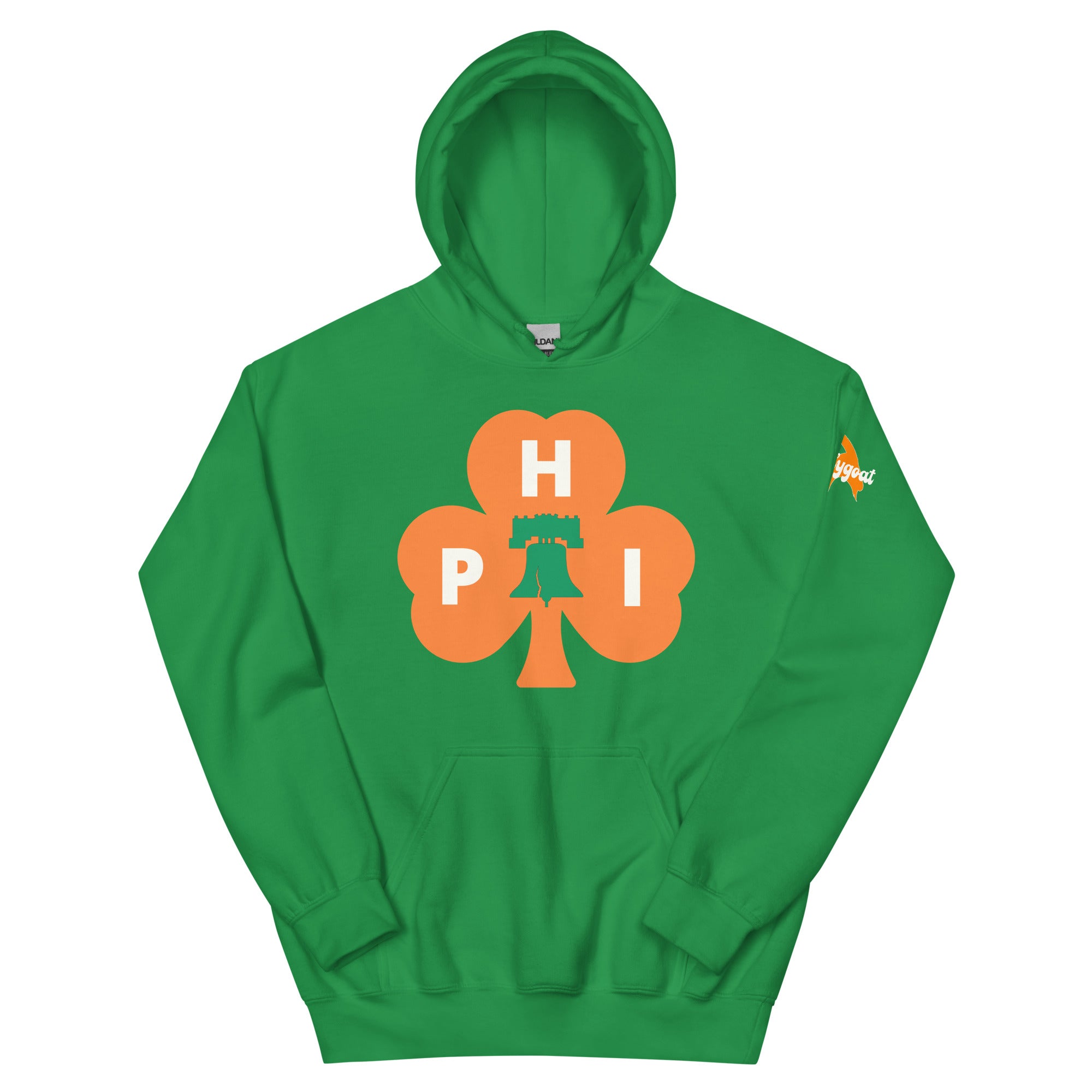 Philadelphia Irish Philly shamrock irish green hoodie Phillygoat