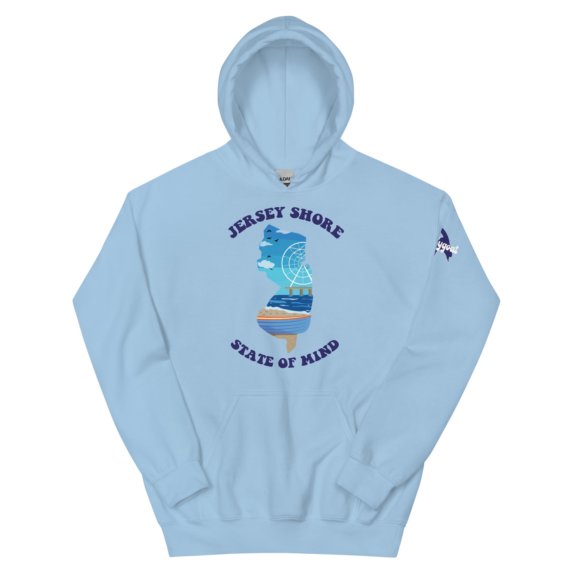 ☆M☆　STATE OF MIND フーディプルオーバー Jesrey Shore State of Mind