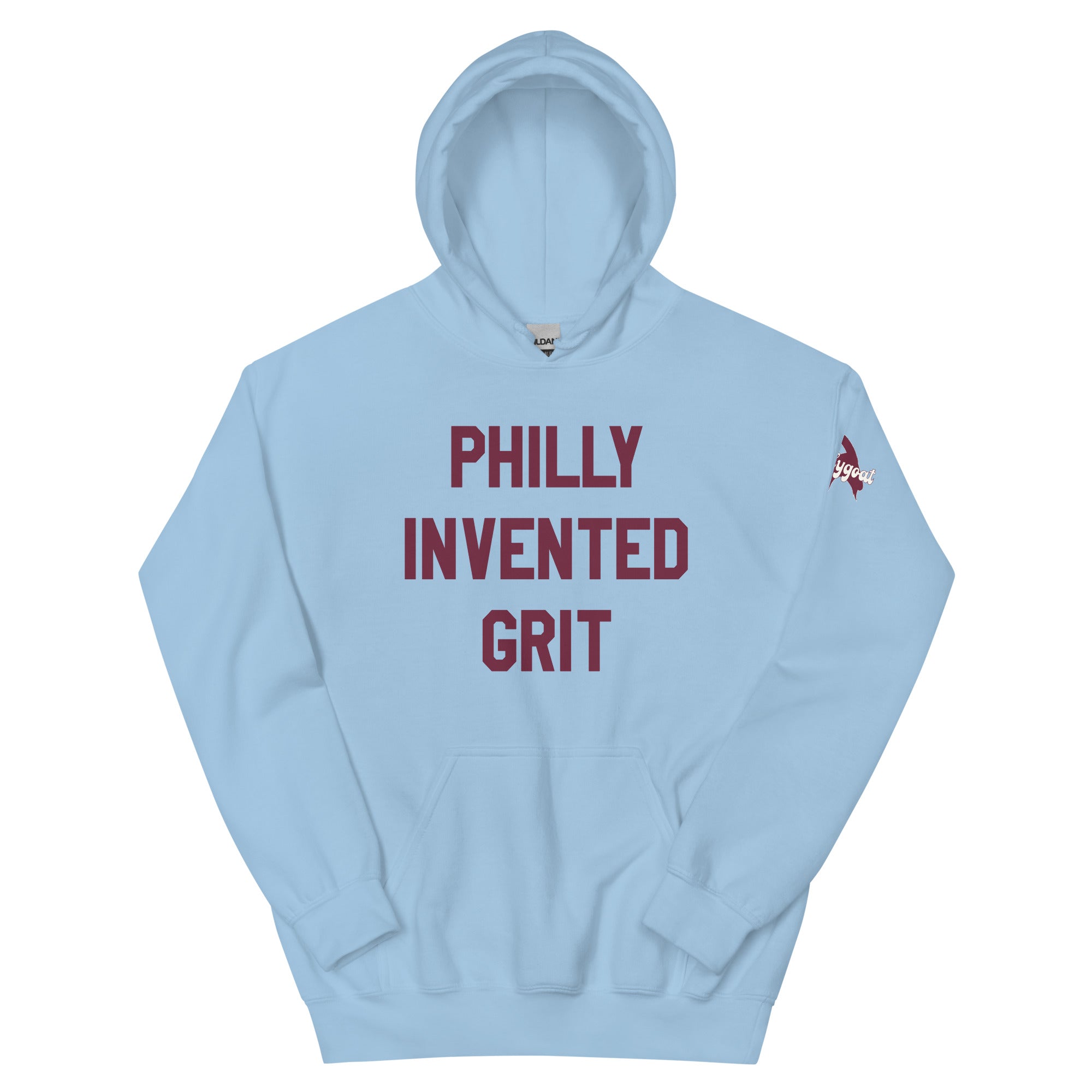 Philadelphia Phillies philly invented grit light blue hoodie Phillygoat