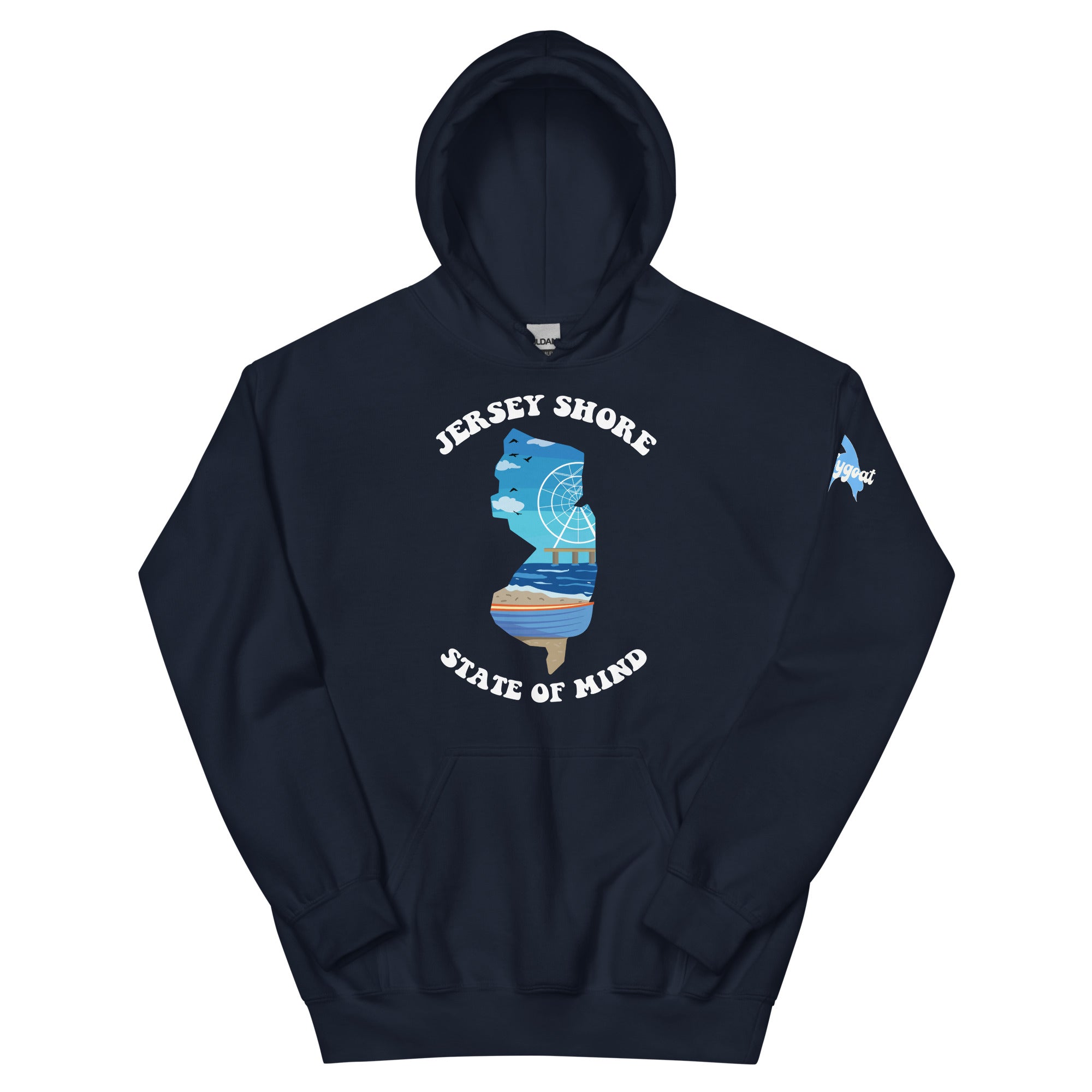 ☆M☆　STATE OF MIND フーディプルオーバー Jesrey Shore State of Mind