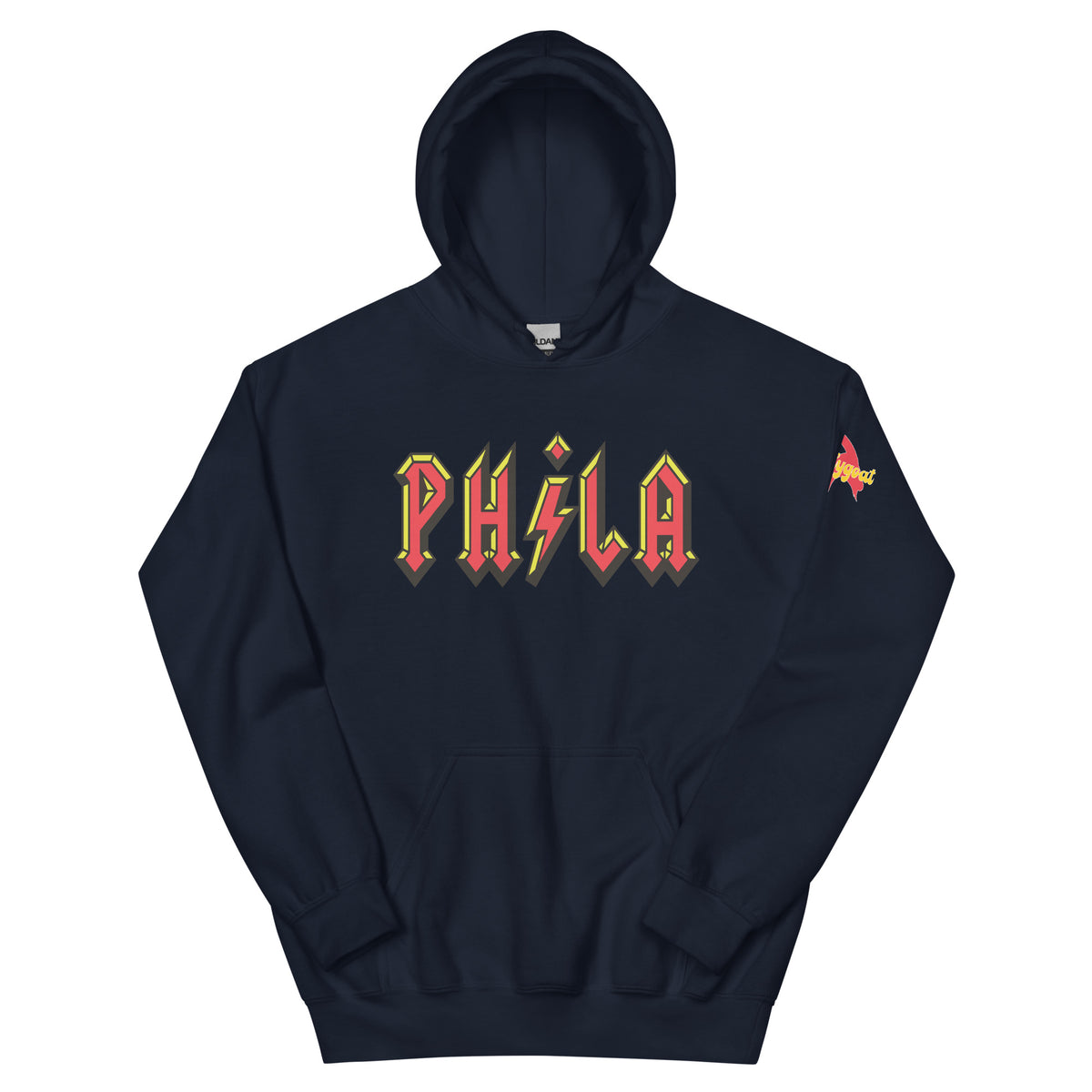 Philadelphia Phila ACDC High Voltage navy blue hoodie Phillygoat