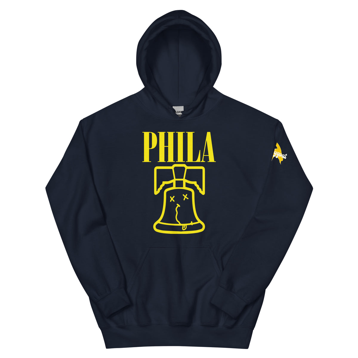 Philadelphia Nirvana navy blue hoodie Phillygoat