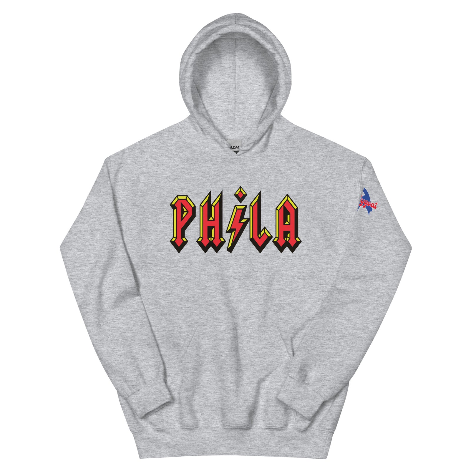 Philadelphia Phila ACDC High Voltage sport grey hoodie Phillygoat