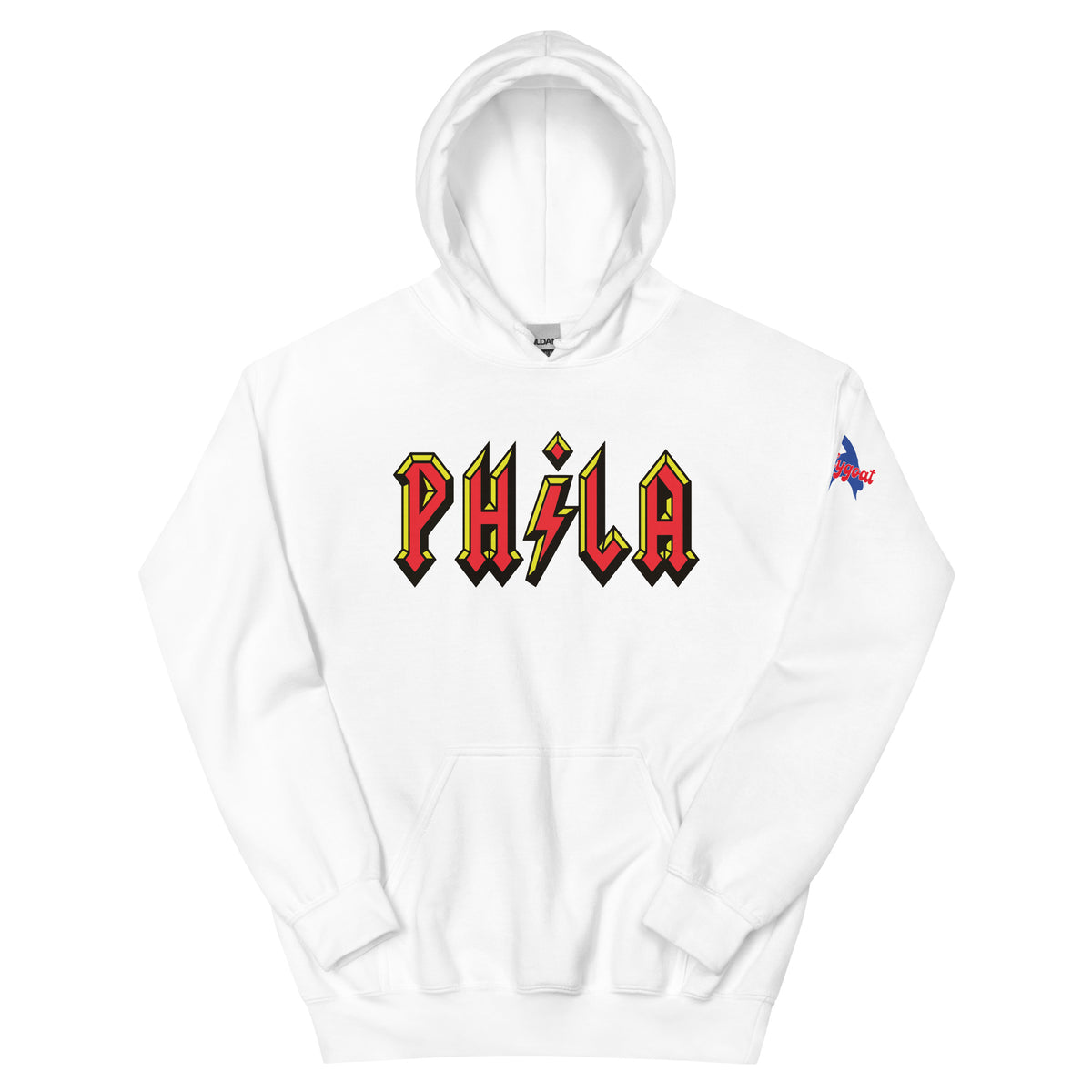 Philadelphia Phila ACDC High Voltage white hoodie Phillygoat