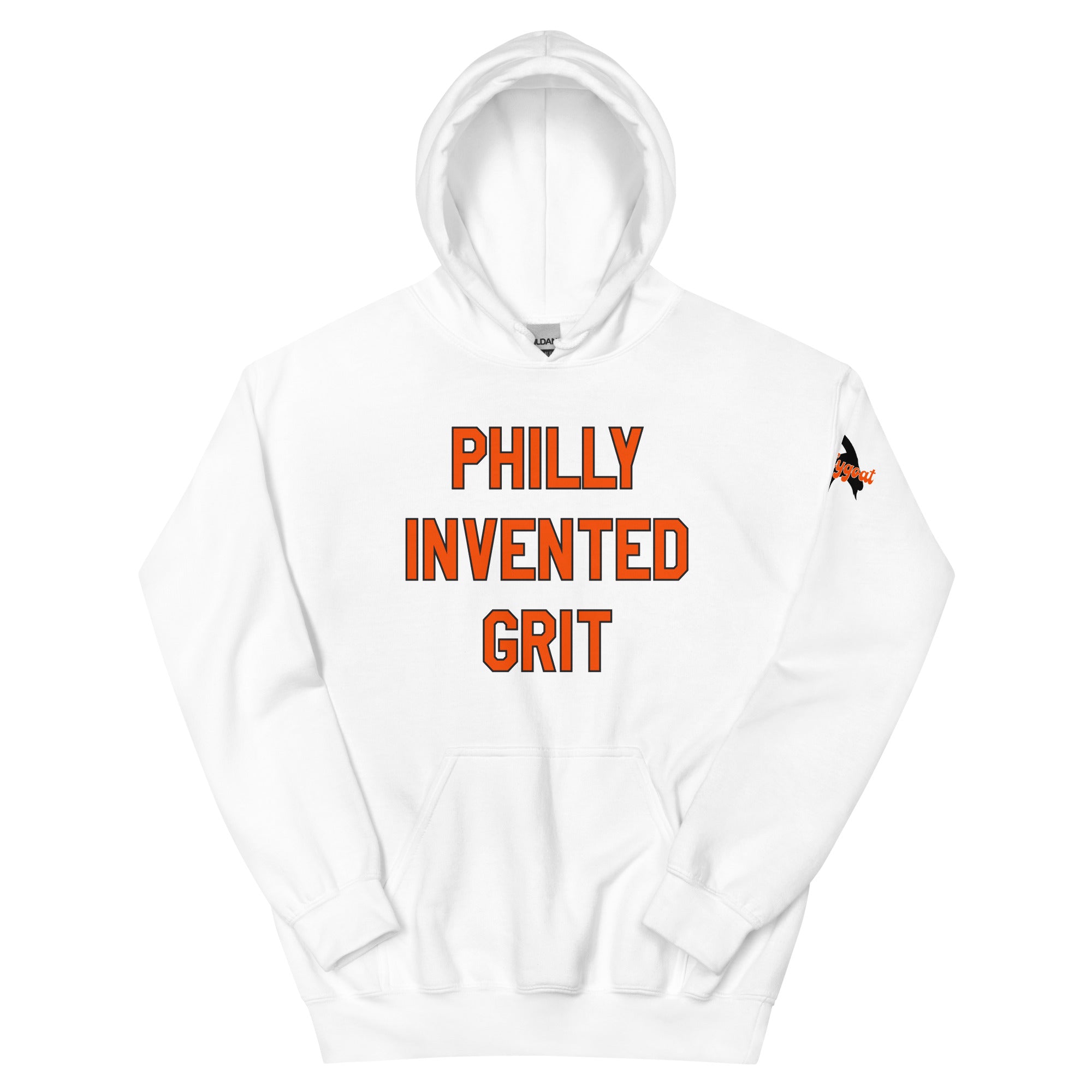 Philadelphia Flyers philly invented grit white hoodie Phillygoat