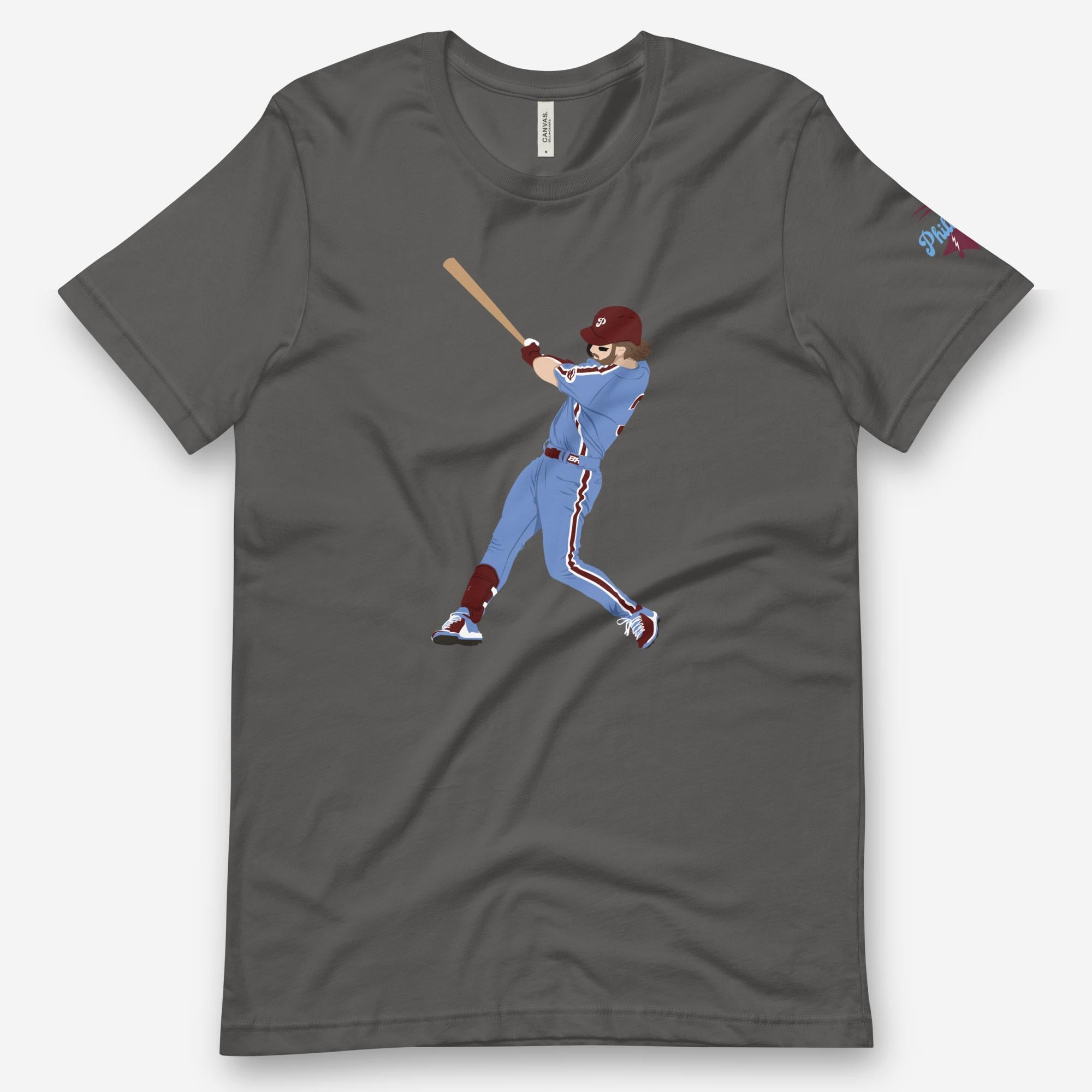 Grip It & Rip It Kids T-Shirt | Philadelphia Baseball | phillygoat 3T / Light Blue