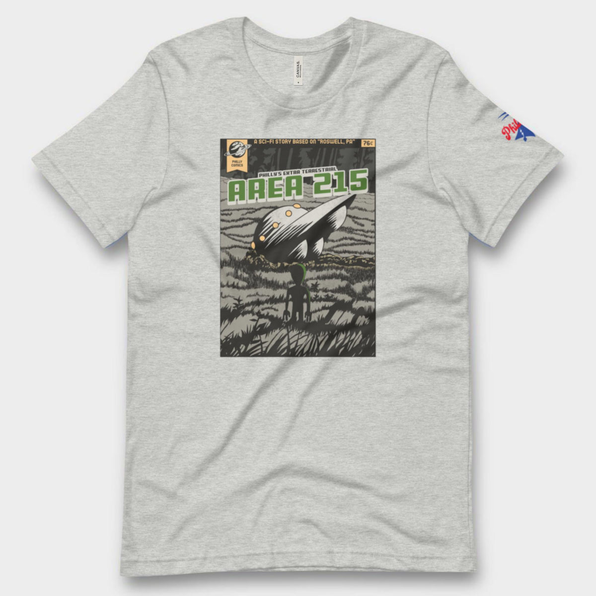 "Philly Comics Area 215 UFO" Tee