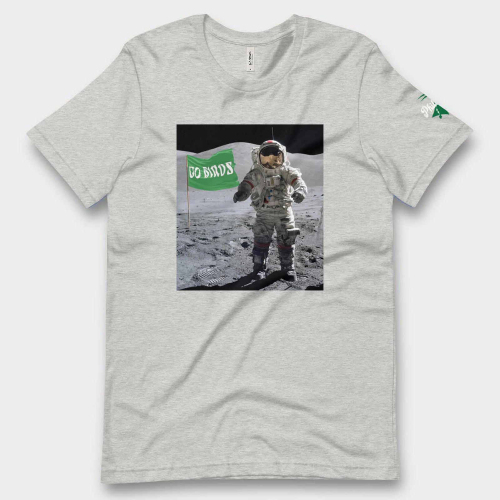 "Moon Man Birds Fan" Tee