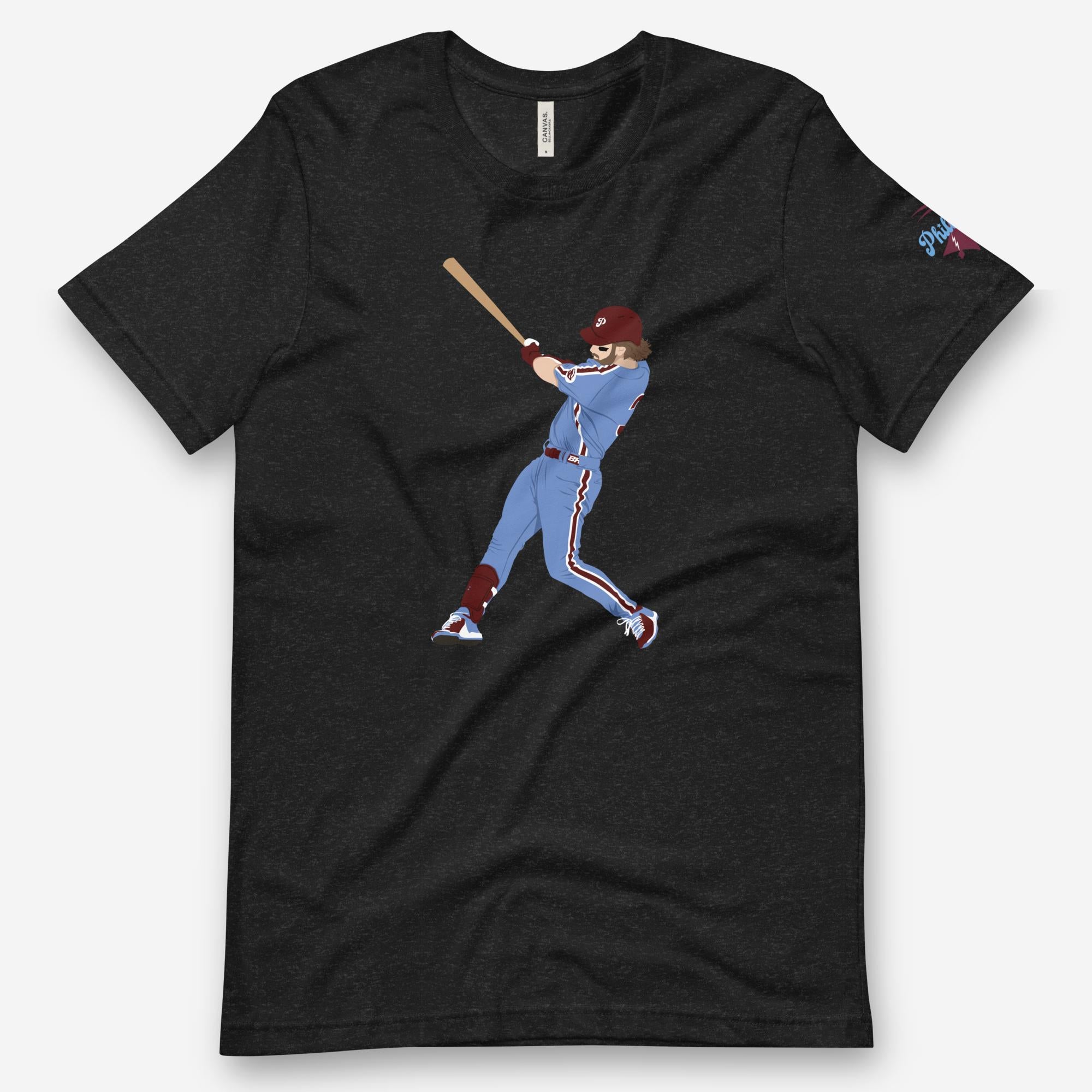 Grip It & Rip It Kids T-Shirt | Philadelphia Baseball | phillygoat 3T / Light Blue