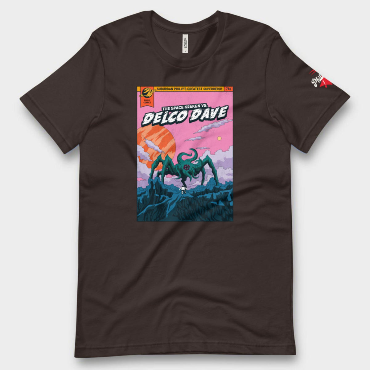 "Philly Comics Delco Dave vs. The Space Kraken" Tee