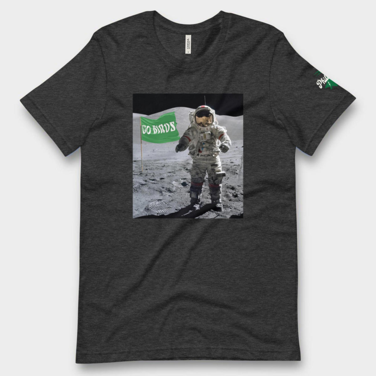 "Moon Man Birds Fan" Tee