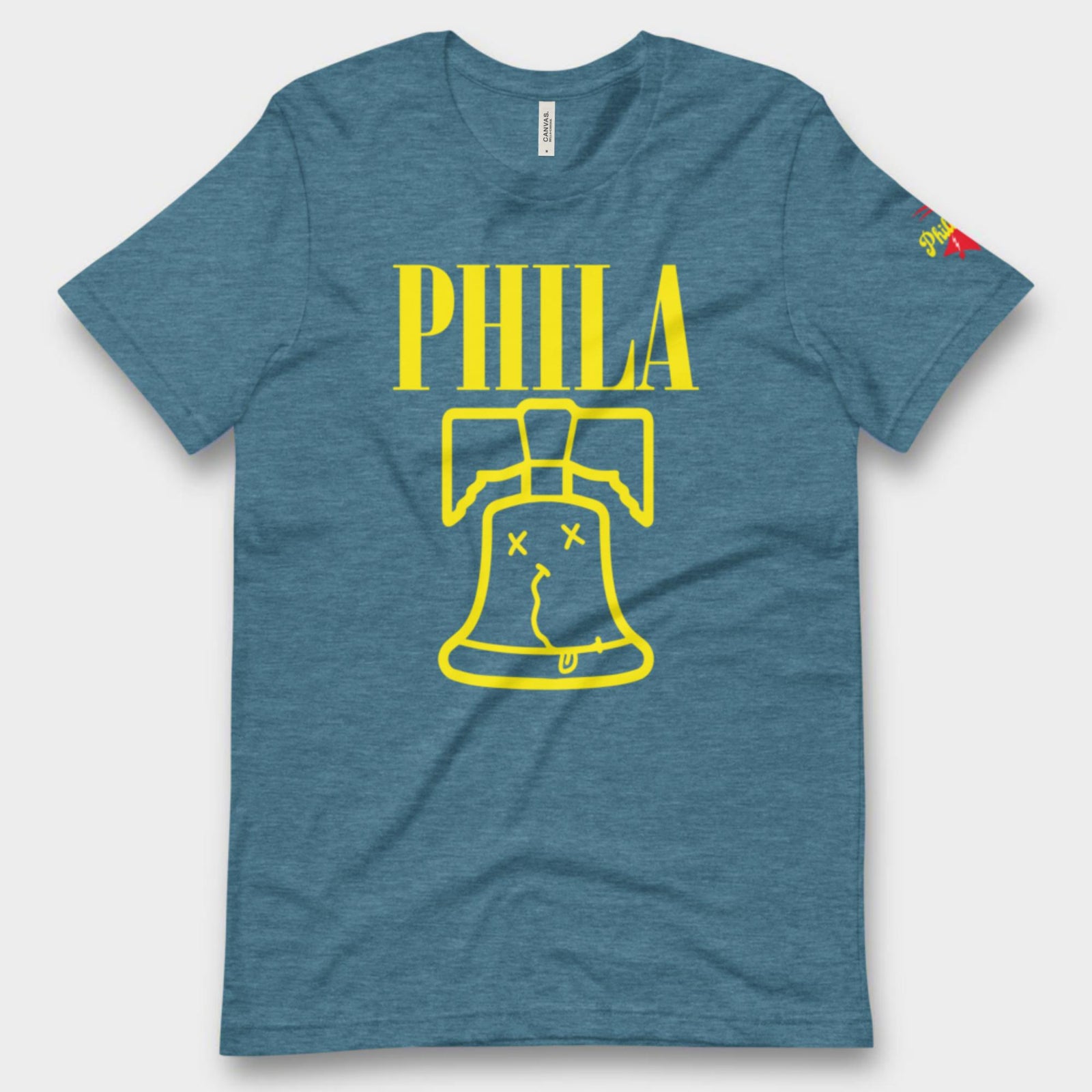 "Smells Like Philly Spirit" Tee meta-size-chart-bella-canvas-3001-sizing-chart by Phillygoat – Philadelphia sports apparel