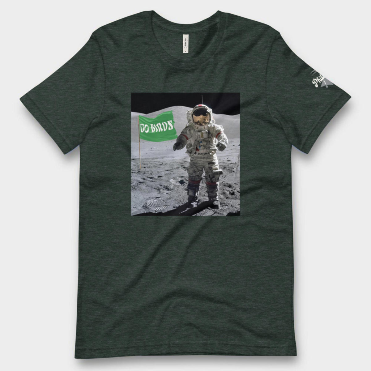 "Moon Man Birds Fan" Tee