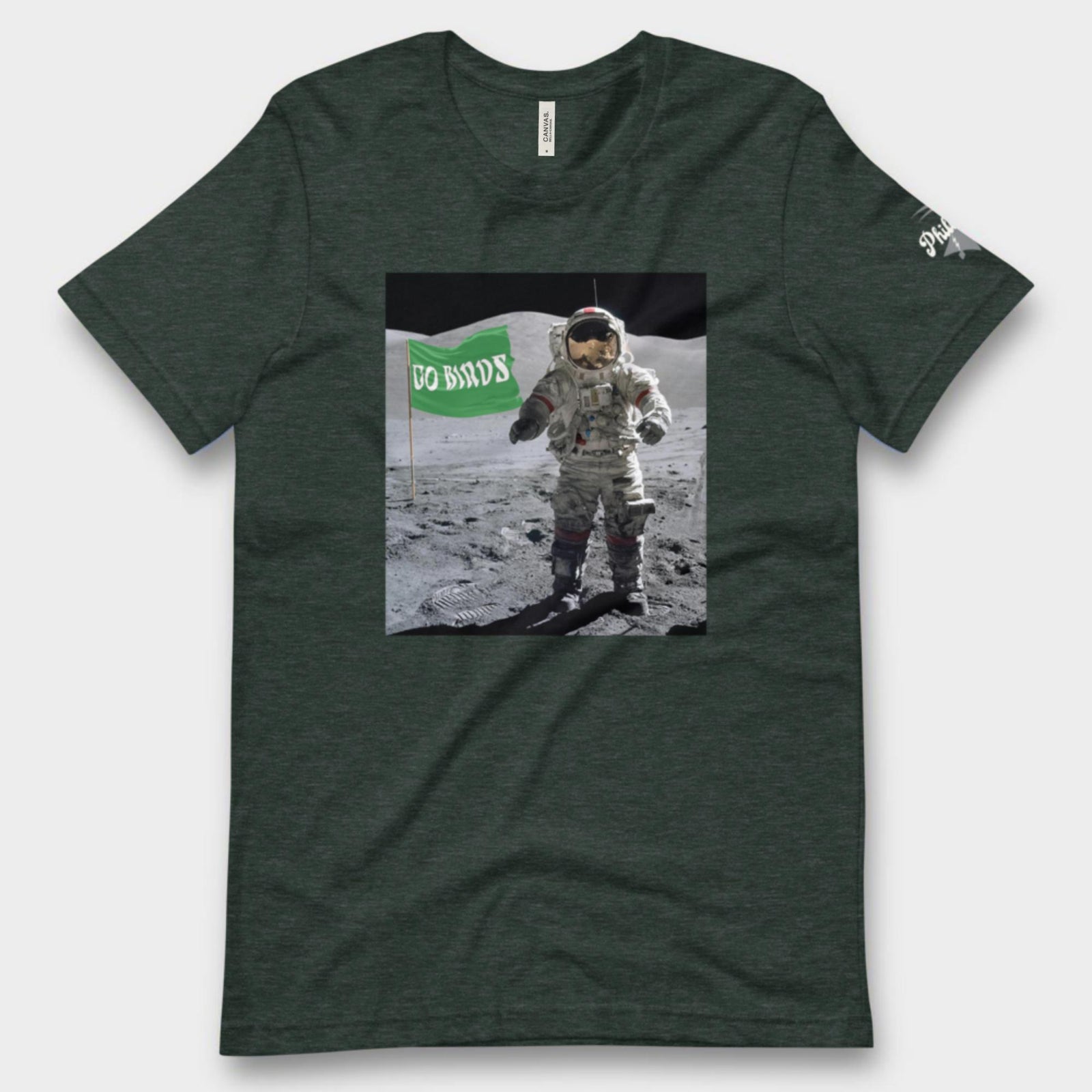 "Moon Man Birds Fan" Tee