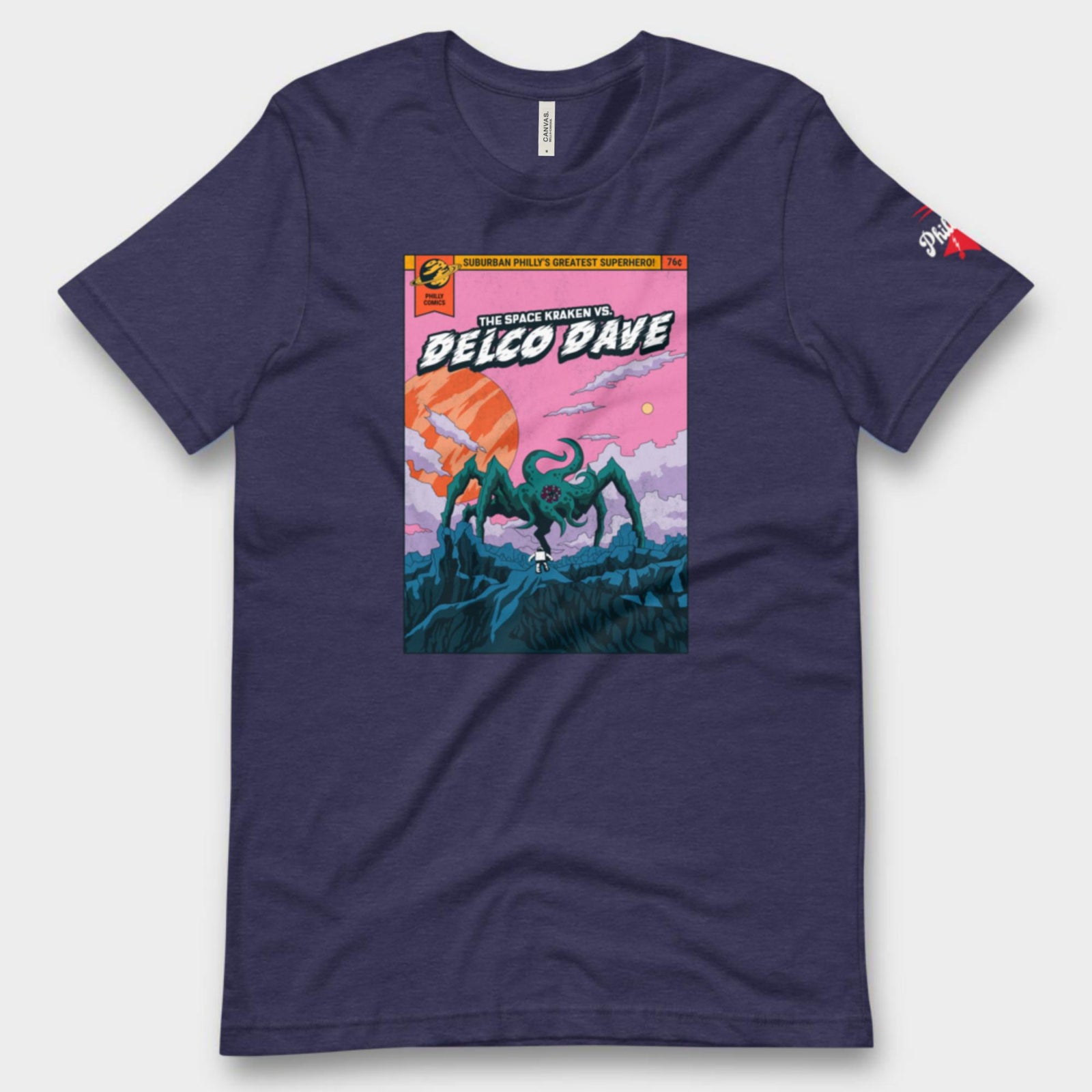 "Philly Comics Delco Dave vs. The Space Kraken" Tee