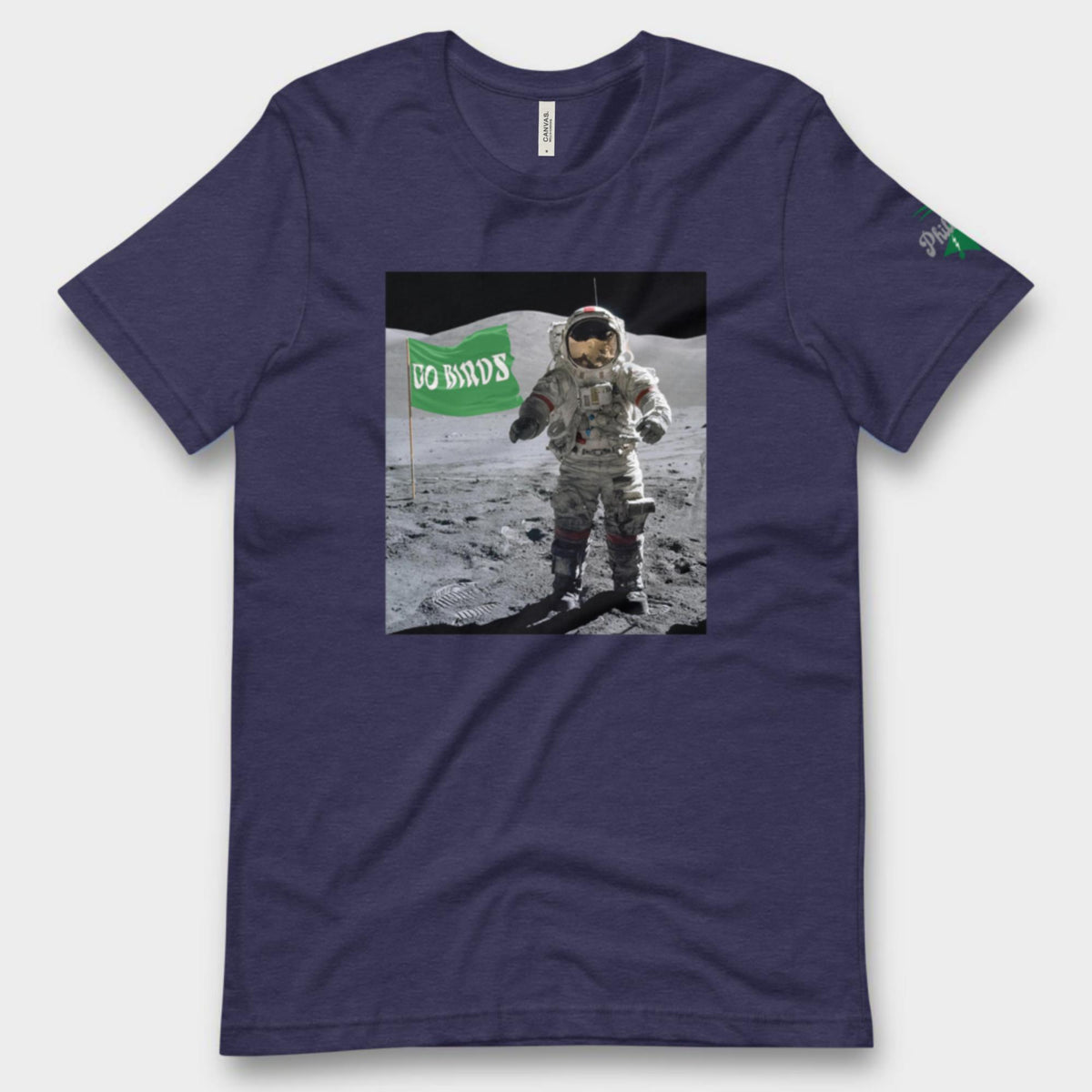 "Moon Man Birds Fan" Tee