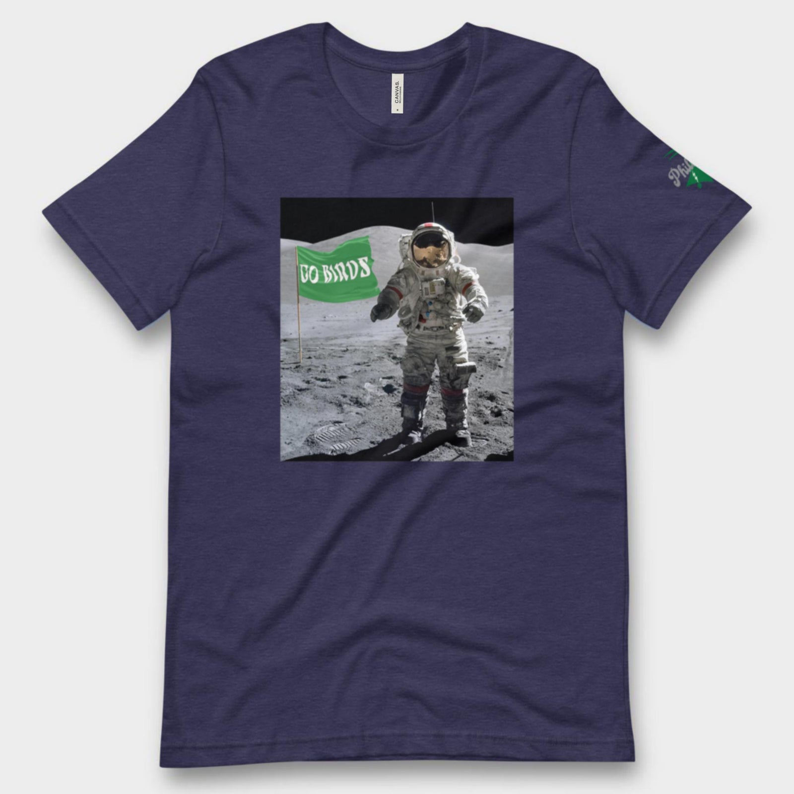 "Moon Man Birds Fan" Tee