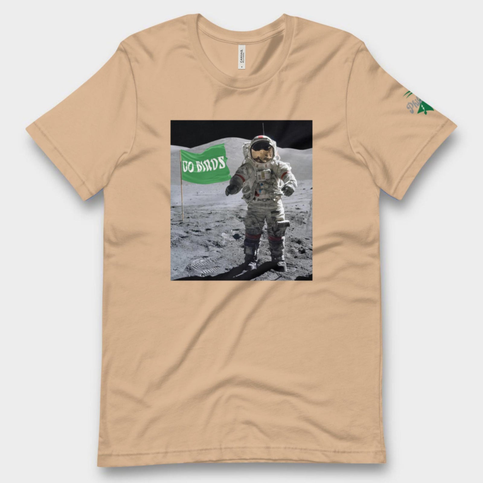 "Moon Man Birds Fan" Tee