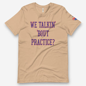 We Talkin Bout Practice? Raglan T-Shirt, Philadelphia Basketball