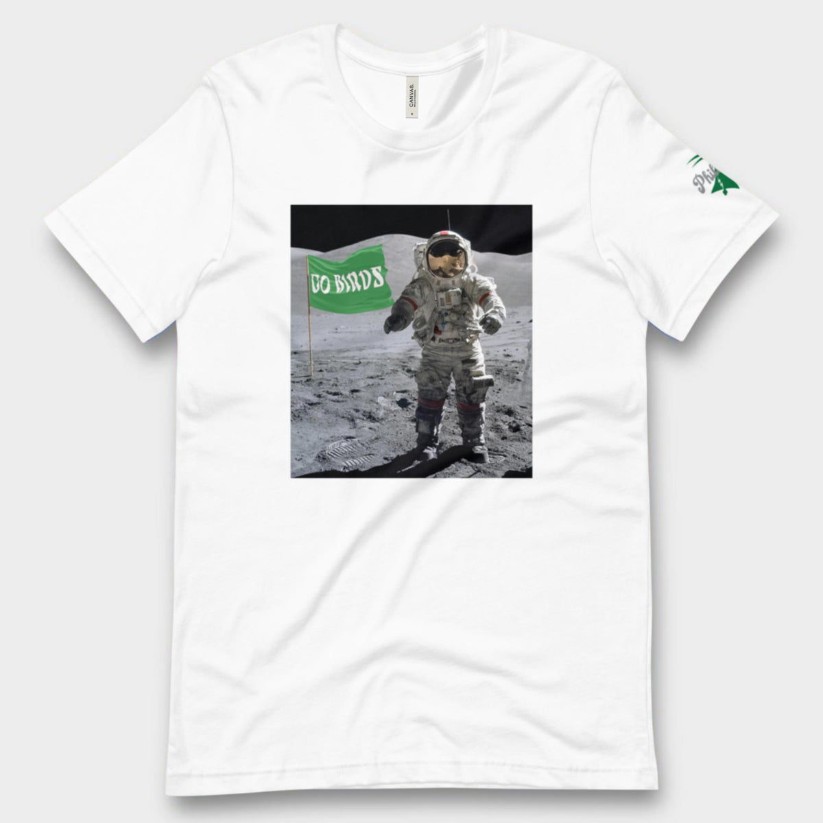 "Moon Man Birds Fan" Tee