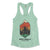 West Philadelphia wilderness awaits bear in the west philly wild on a womens mint green racerback tank top from Phillygoat