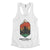 West Philadelphia wilderness awaits bear in the west philly wild on a womens white racerback tank top from Phillygoat